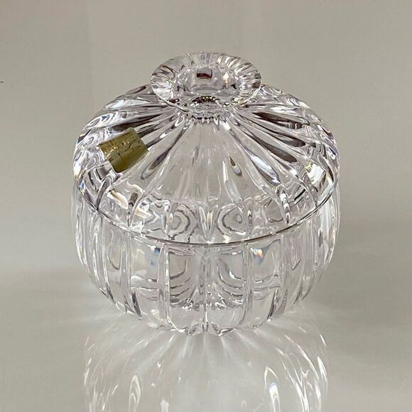 Mikasa Park Lane Crystal Condiment Jar with Lid - Picture 7 of 8